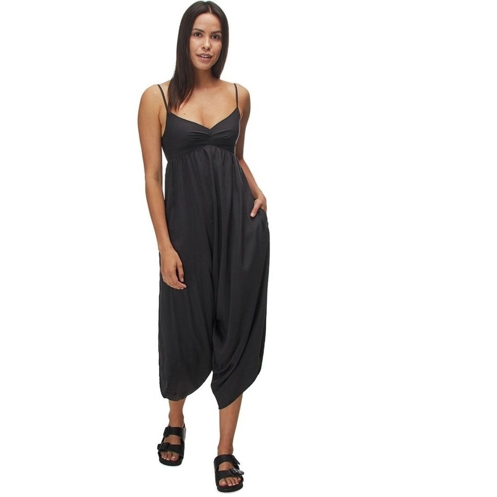 Patagonia Lost Wildflower Wide Leg Jumpsuit Tencel Tie Back Size XS